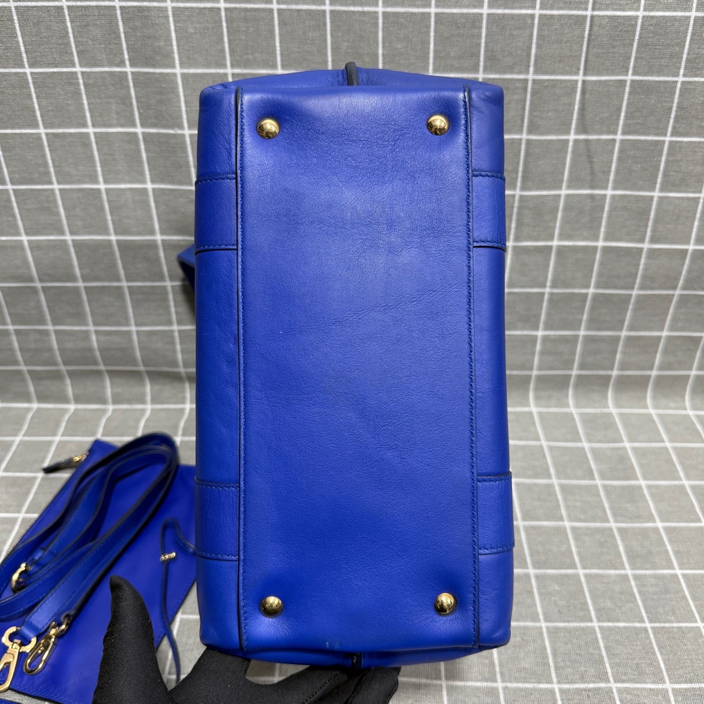 Salvatore Ferragamo Blue Satchel