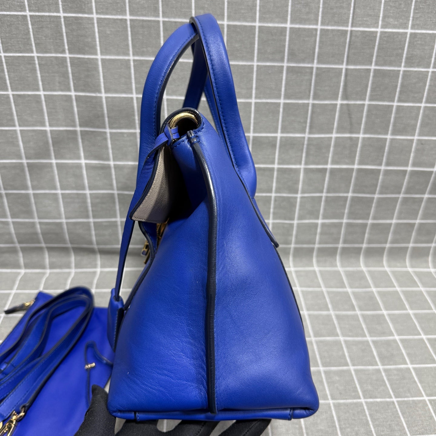 Salvatore Ferragamo Blue Satchel