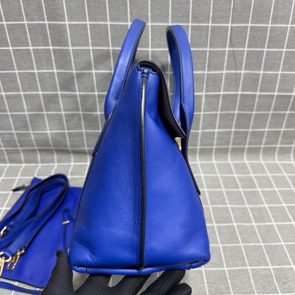 Salvatore Ferragamo Blue Satchel