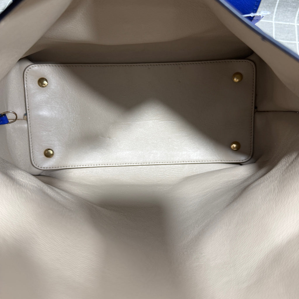 Salvatore Ferragamo Blue Satchel