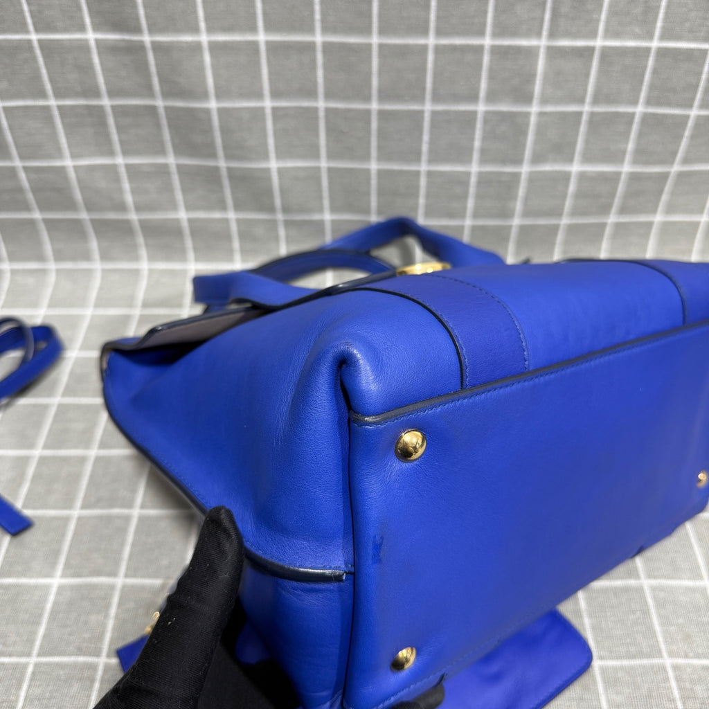 Salvatore Ferragamo Blue Satchel