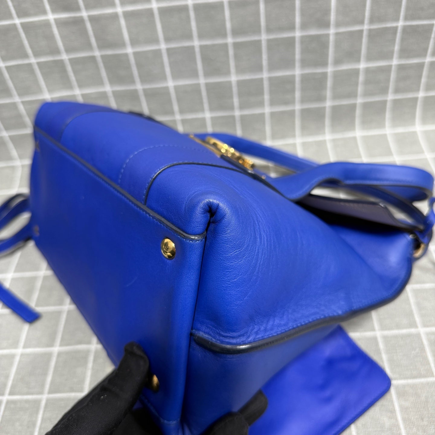 Salvatore Ferragamo Blue Satchel