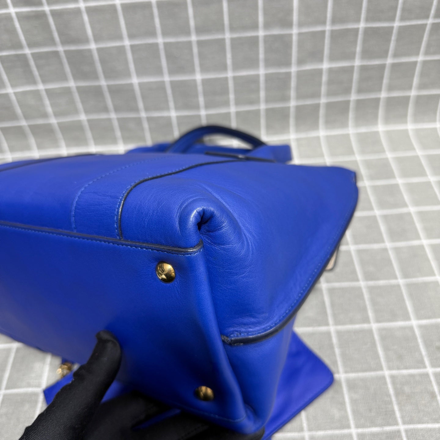 Salvatore Ferragamo Blue Satchel