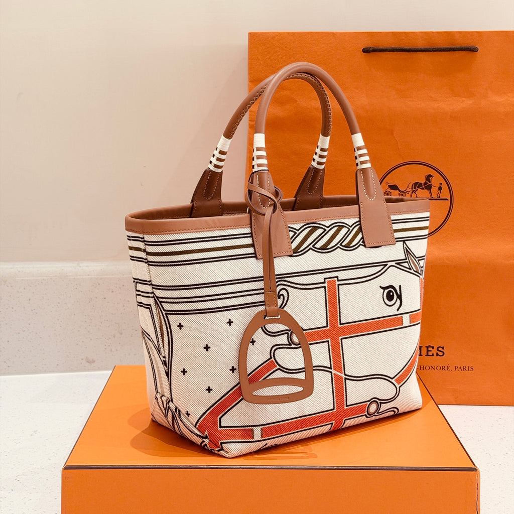 Hermes Steeple 28 Canvas Tote H083878CKAA