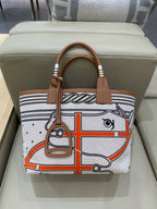 Hermes Steeple 28 Canvas Tote H083878CKAA