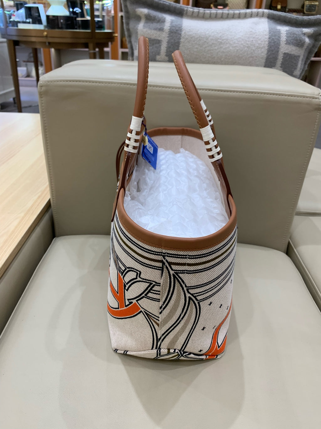 Hermes Steeple 28 Canvas Tote H083878CKAA