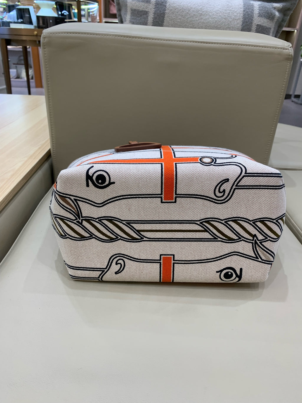 Hermes Steeple 28 Canvas Tote H083878CKAA