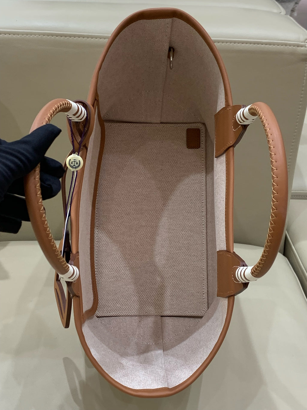 Hermes Steeple 28 Canvas Tote H083878CKAA