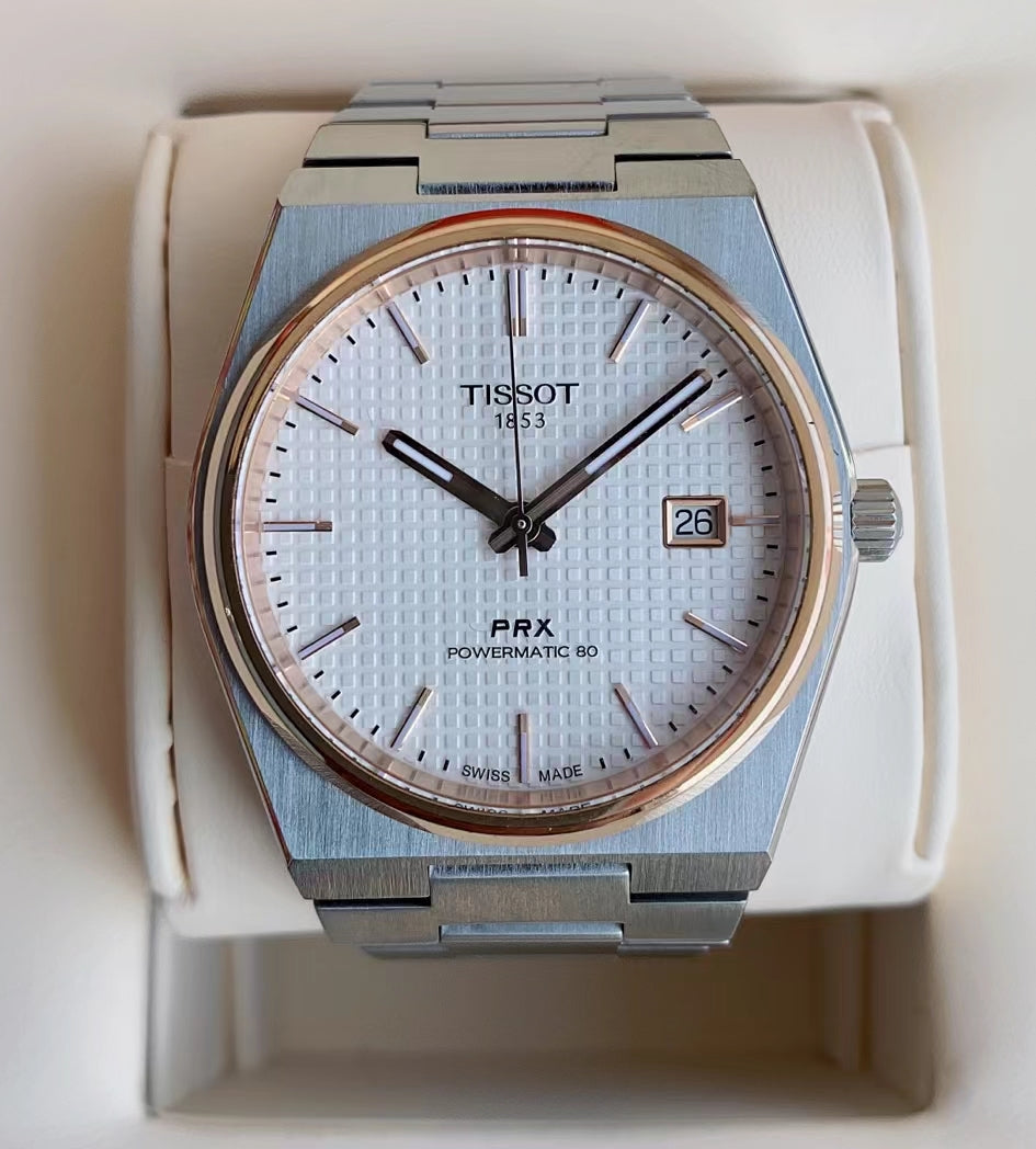 Tissot Classic White Automatic (self-winding) watch 40 millimeters T137.407.21.031.00