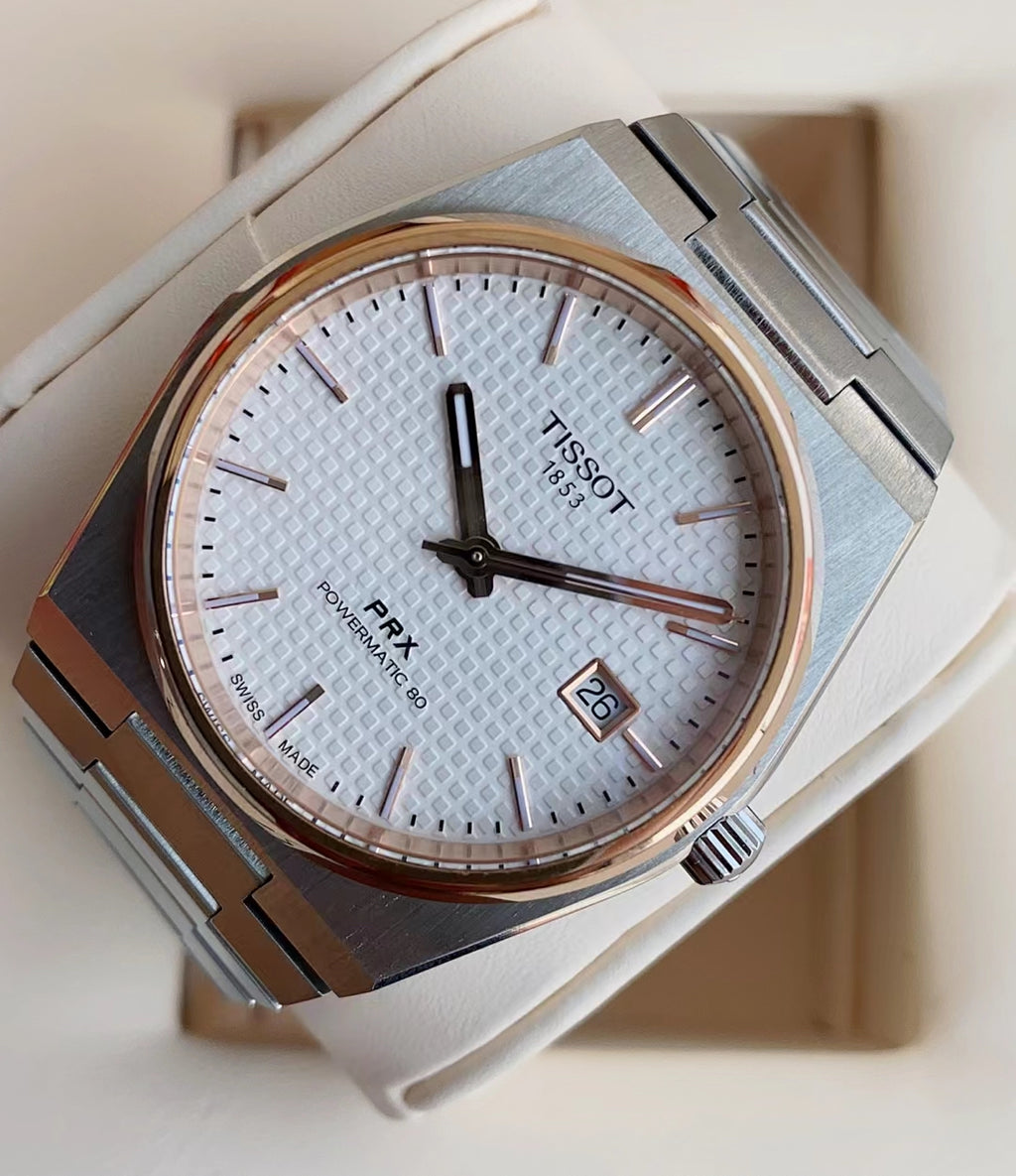 Tissot Classic White Automatic (self-winding) watch 40 millimeters T137.407.21.031.00