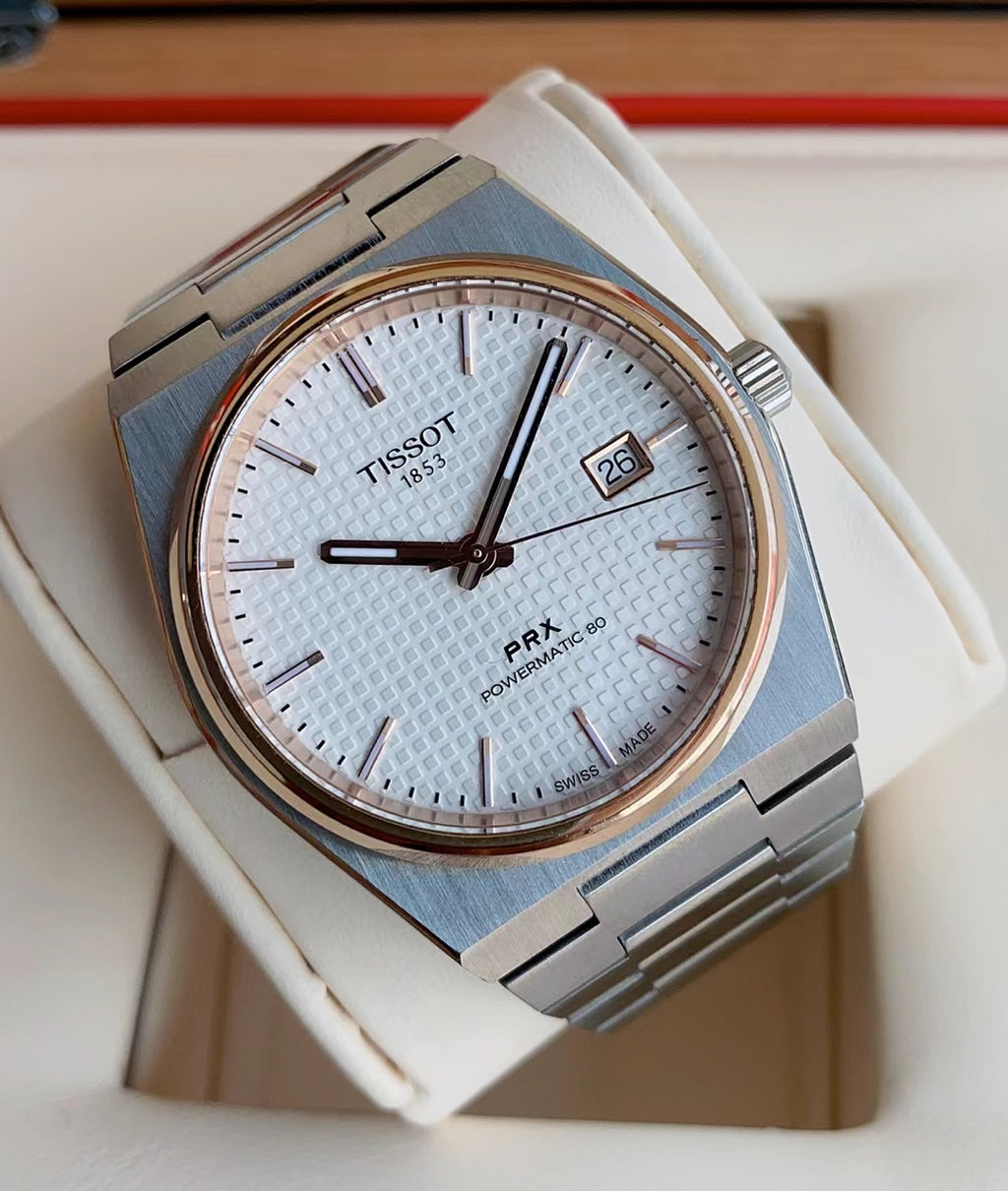 Tissot Classic White Automatic (self-winding) watch 40 millimeters T137.407.21.031.00