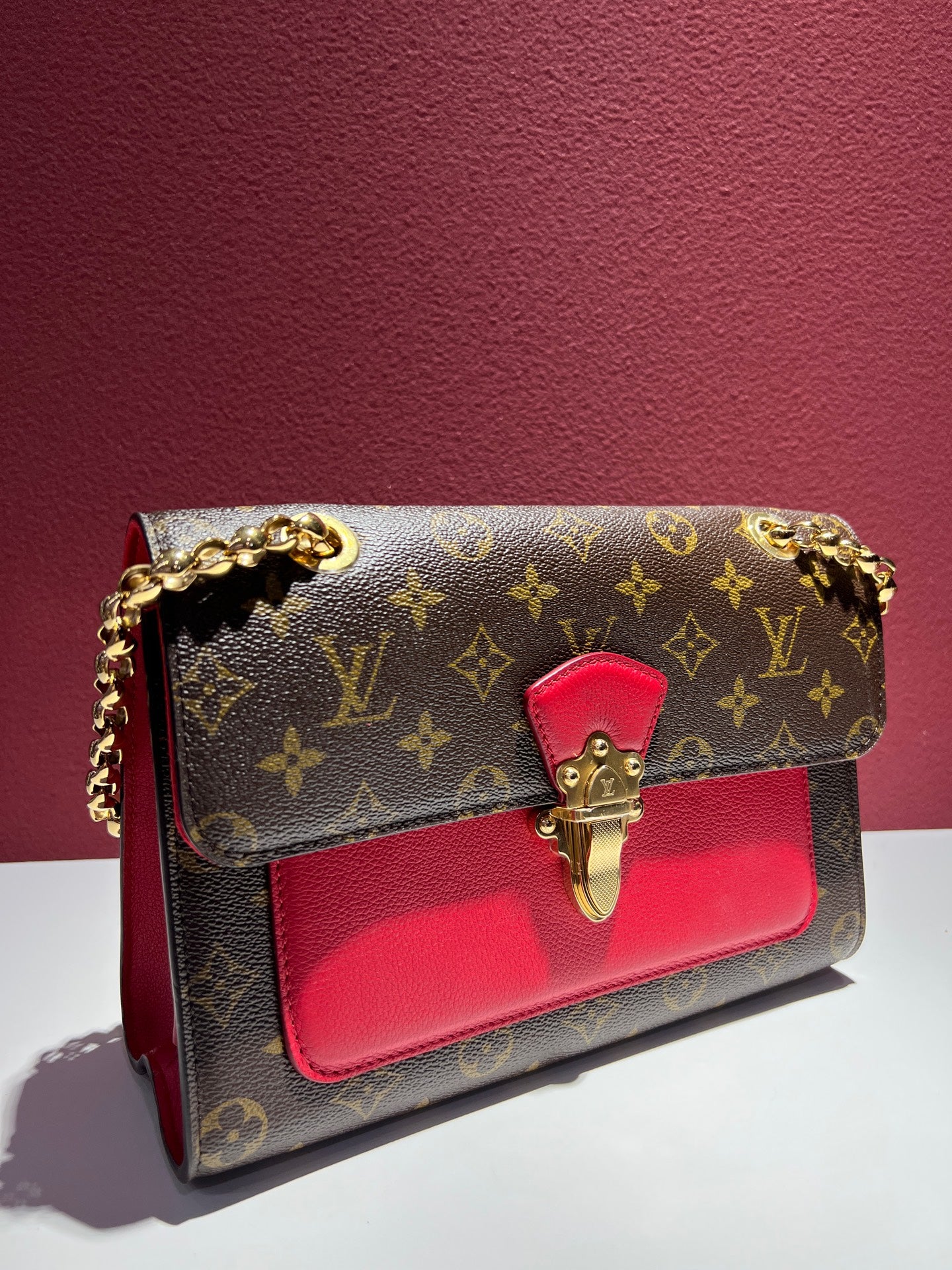 Louis Vuitton Leather Red