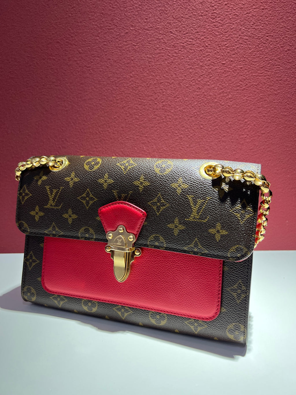 Louis Vuitton Leather Red
