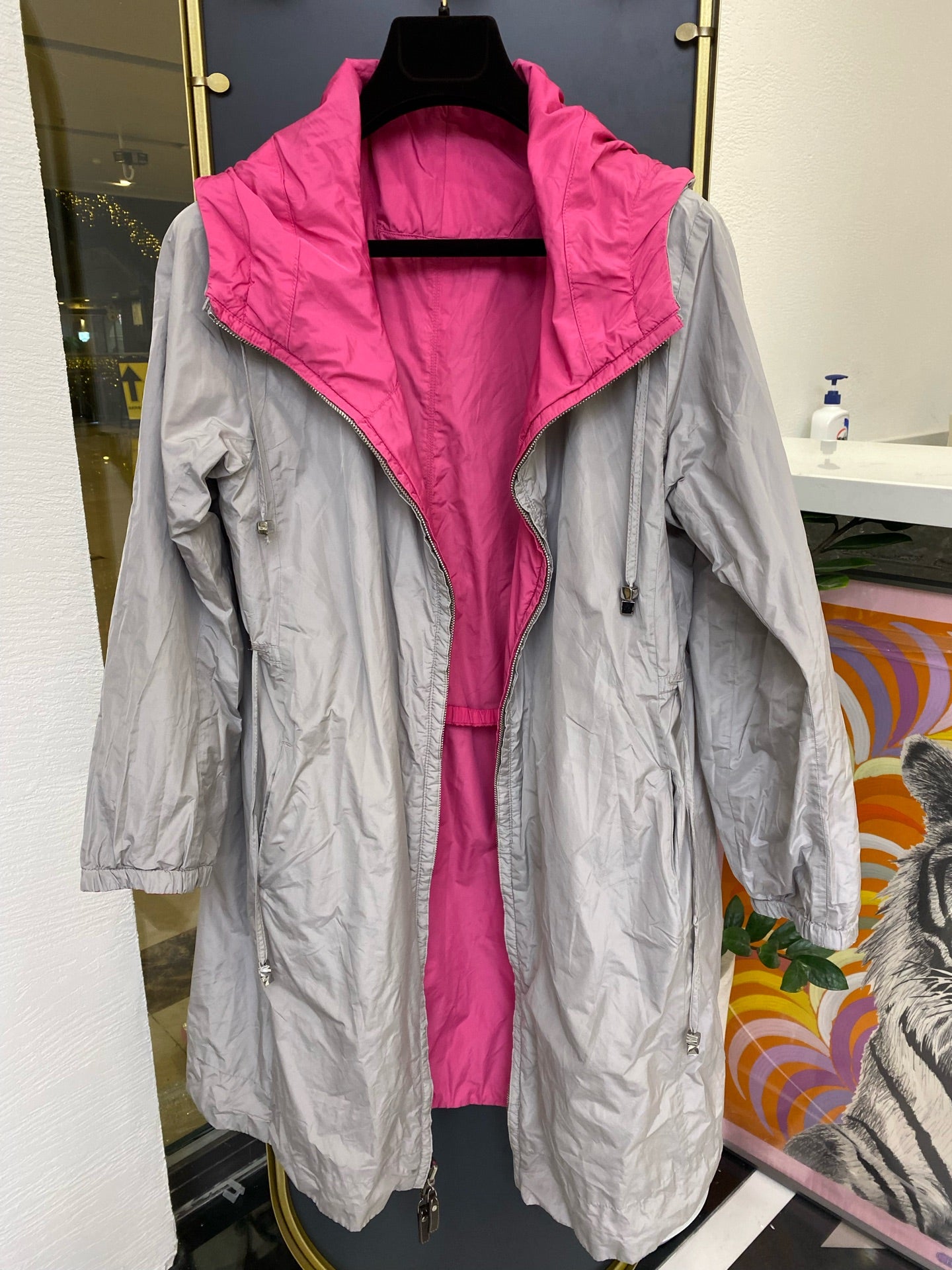 maxmara Gray Trench coat