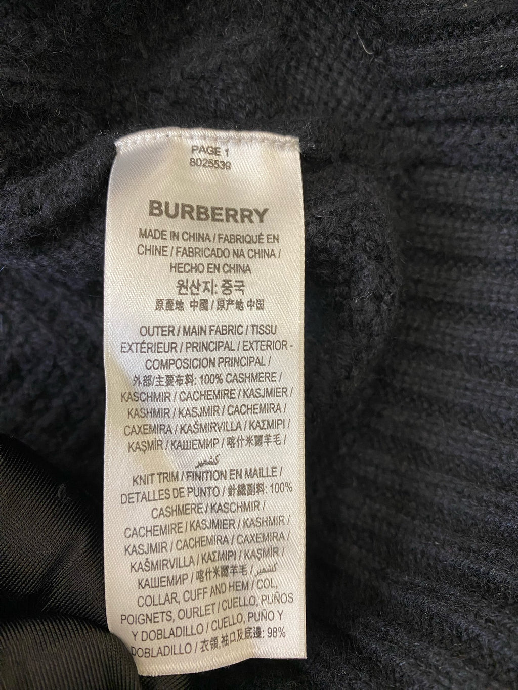 Burberry Blue Sweater