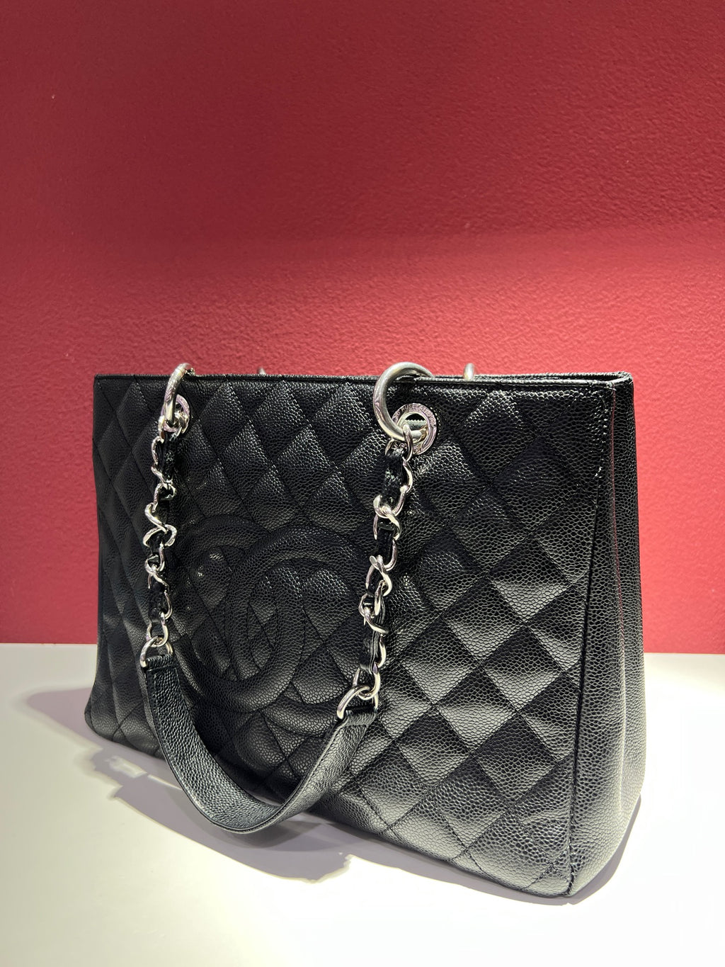 Chanel GrandShoppingTote Black 34×24×12