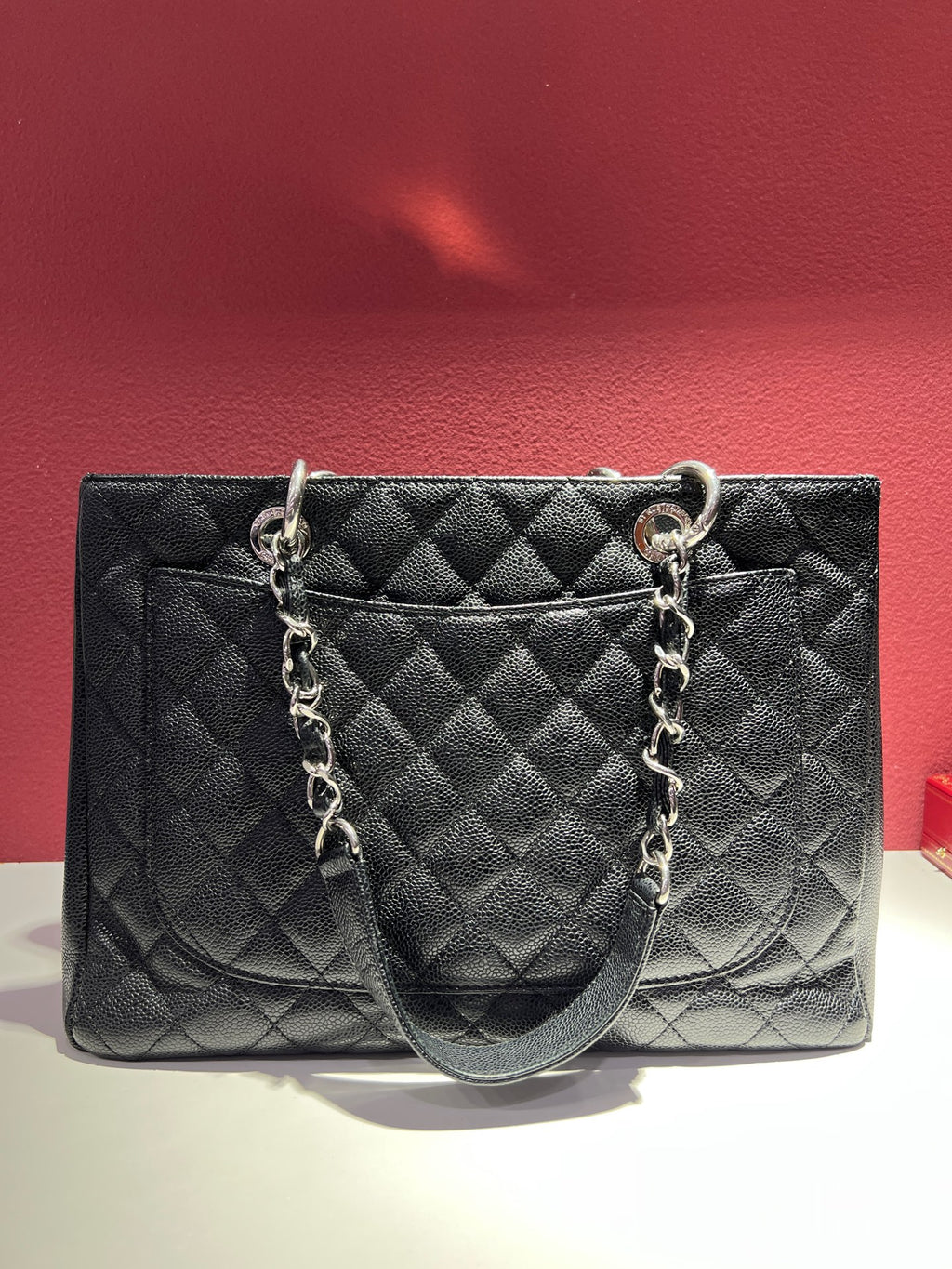 Chanel GrandShoppingTote Black 34×24×12