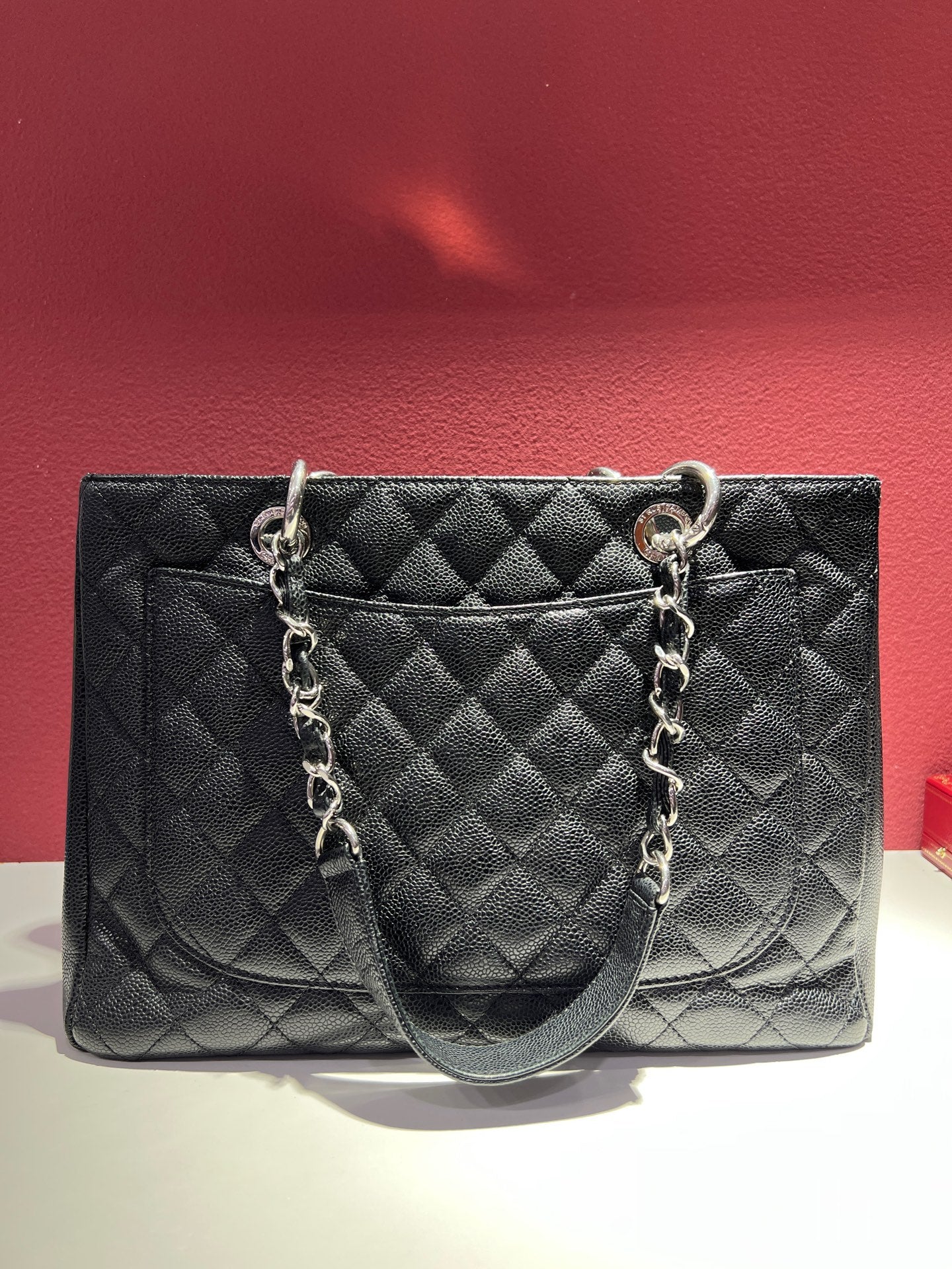 Chanel GrandShoppingTote Black 34×24×12
