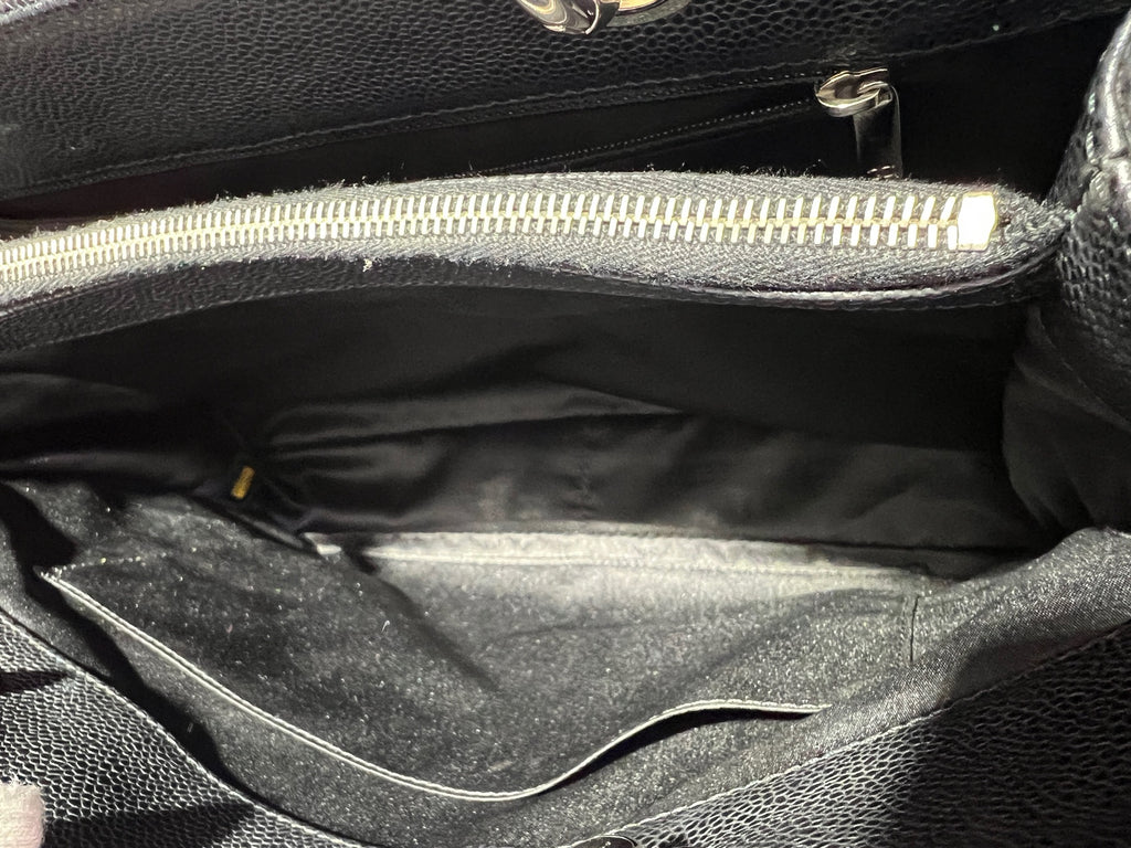 Chanel GrandShoppingTote Black 34×24×12