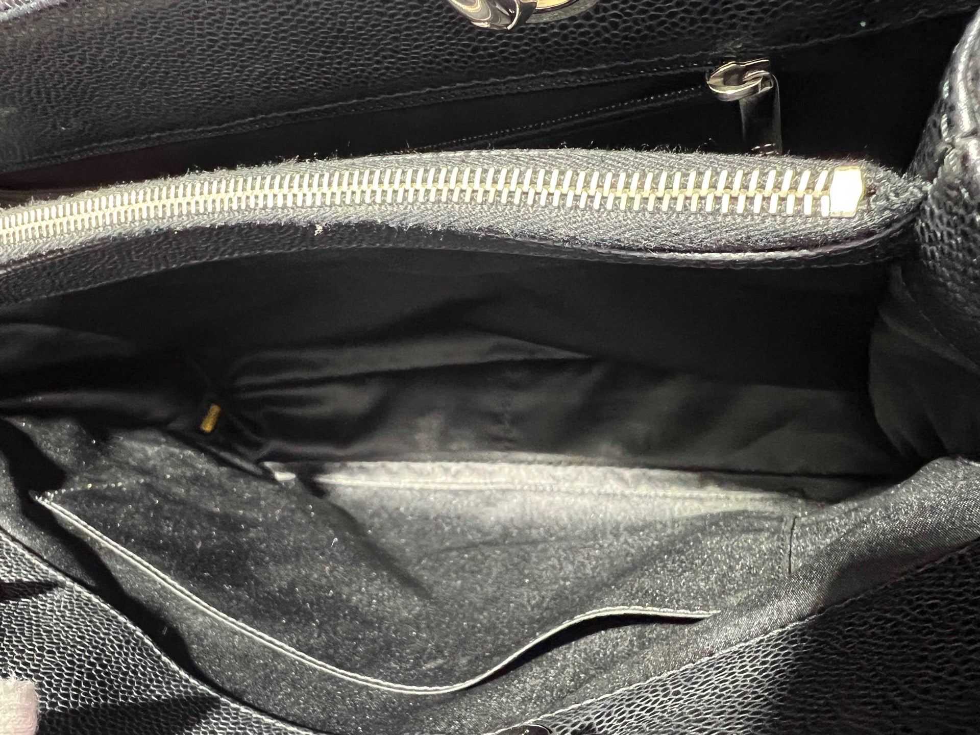 Chanel GrandShoppingTote Black 34×24×12