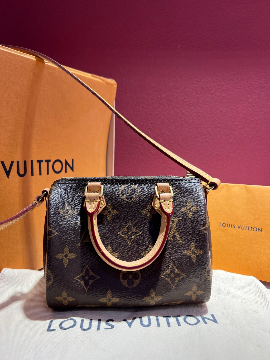 Louis Vuitton Nano Speedy Crossbody