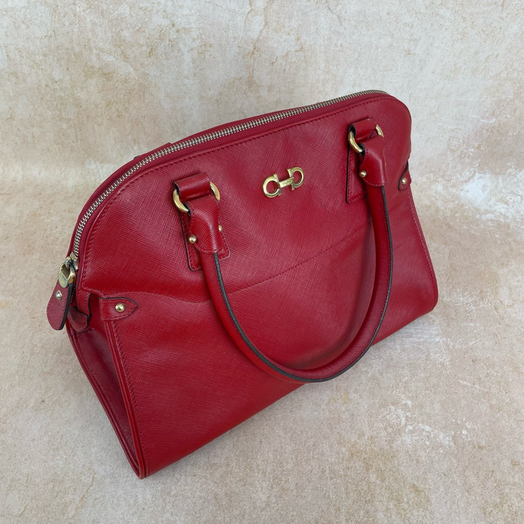 Salvatore Ferragamo Red Shoulder Bag
