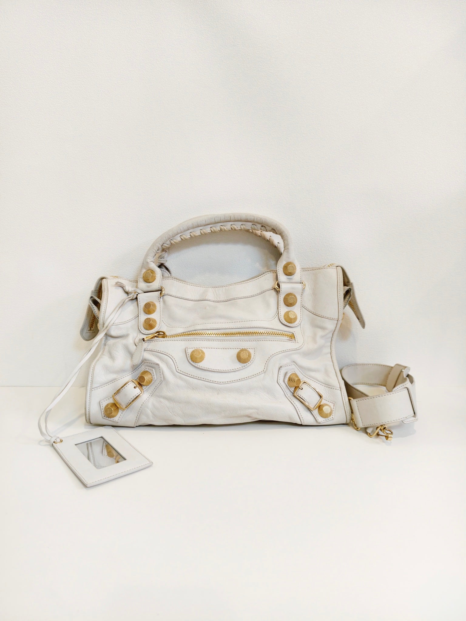Balenciaga White Shoulder Bag 431621-D94JG-1465
