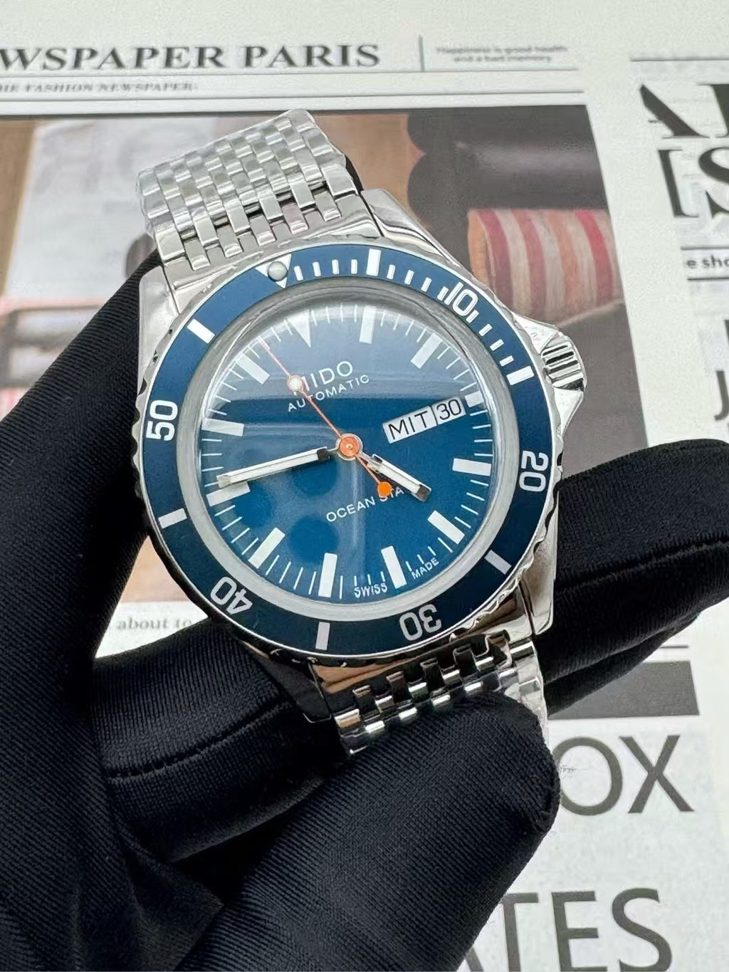 Mido Pioneer Blue Automatic (self-winding) watch 40.50 millimeters M026.830.11.041.00