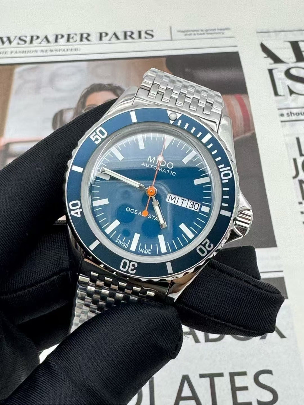 Mido Pioneer Blue Automatic (self-winding) watch 40.50 millimeters M026.830.11.041.00