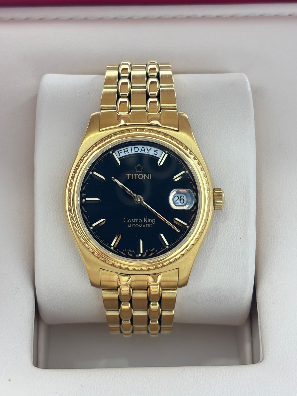Longines Black Automatic (self-winding) watch
