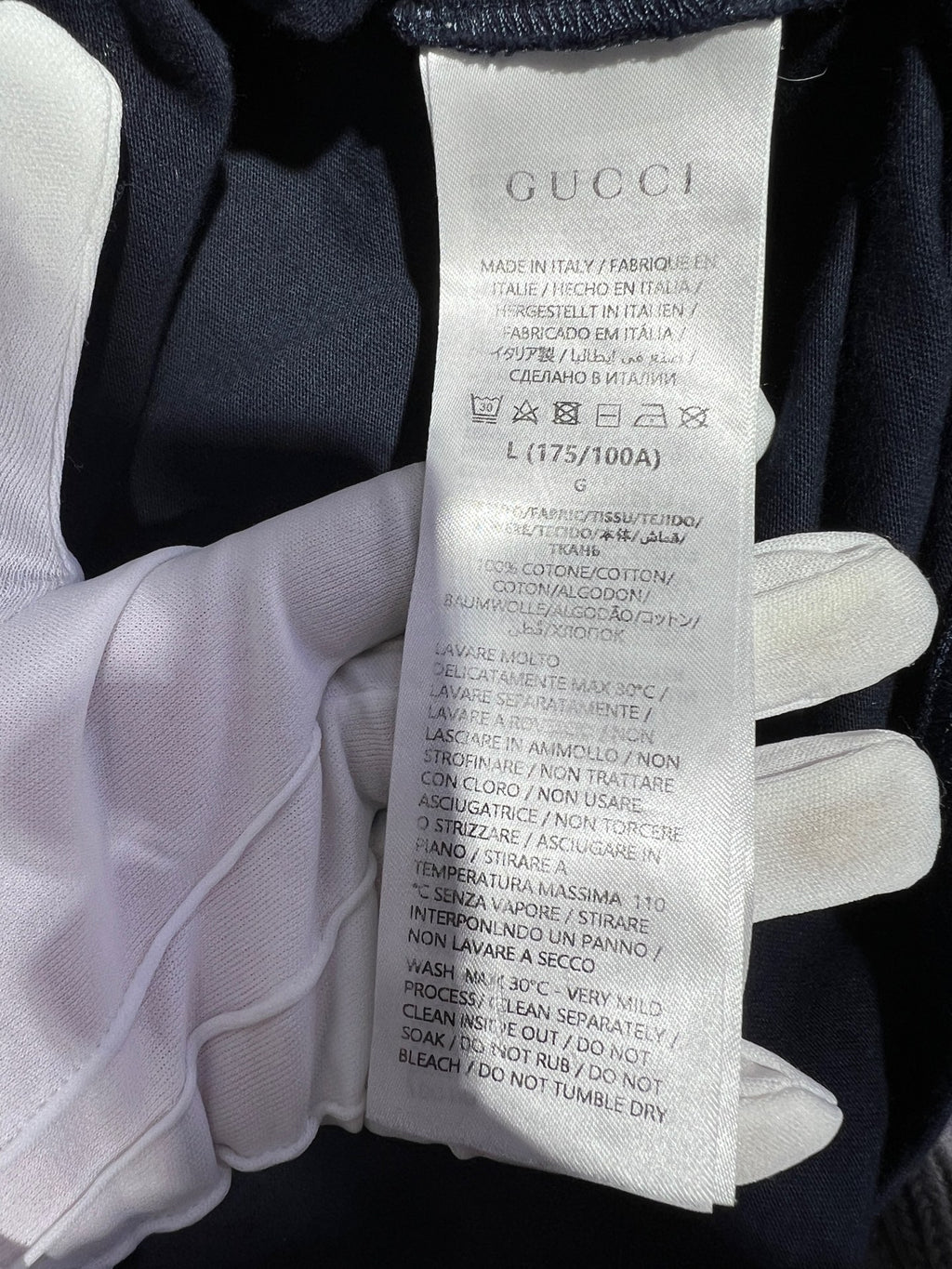 Gucci Gucci-print knitted cotton T-shirt Cotton T-shirt XXXS|XXS|XS|S|M|L|XL