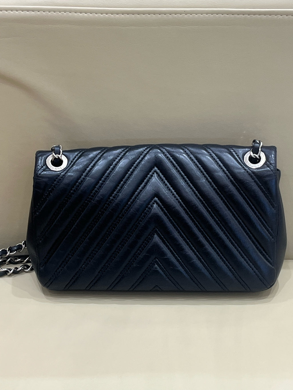 Chanel Classic 11.12 Handbag Blue Crossbody 15.5 × 25.5 × 6.5 A01112Y25539N0901