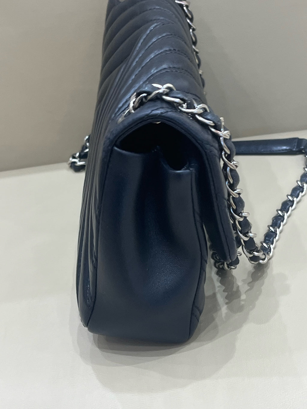 Chanel Classic 11.12 Handbag Blue Crossbody 15.5 × 25.5 × 6.5 A01112Y25539N0901