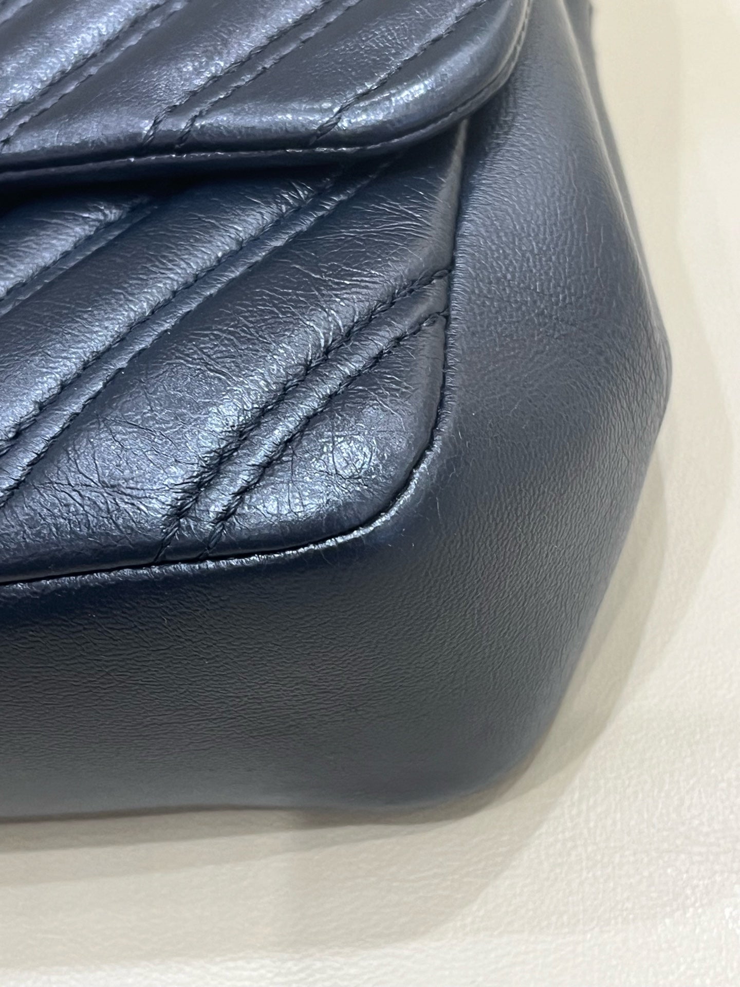 Chanel Classic 11.12 Handbag Blue Crossbody 15.5 × 25.5 × 6.5 A01112Y25539N0901