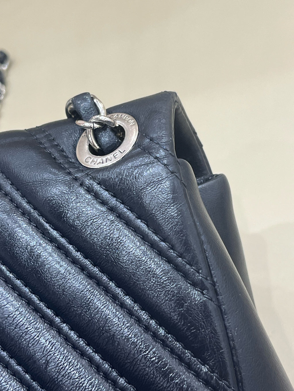 Chanel Classic 11.12 Handbag Blue Crossbody 15.5 × 25.5 × 6.5 A01112Y25539N0901