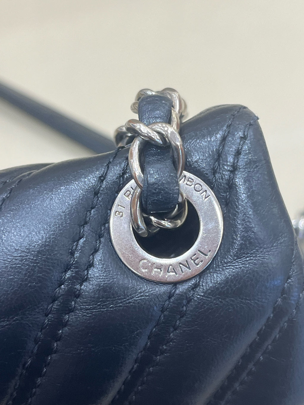 Chanel Classic 11.12 Handbag Blue Crossbody 15.5 × 25.5 × 6.5 A01112Y25539N0901