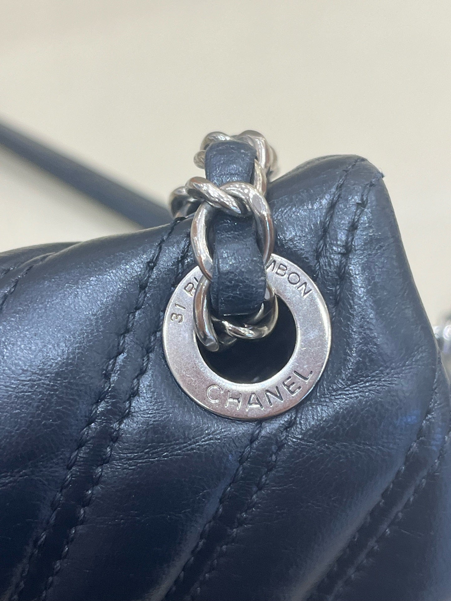 Chanel Classic 11.12 Handbag Blue Crossbody 15.5 × 25.5 × 6.5 A01112Y25539N0901