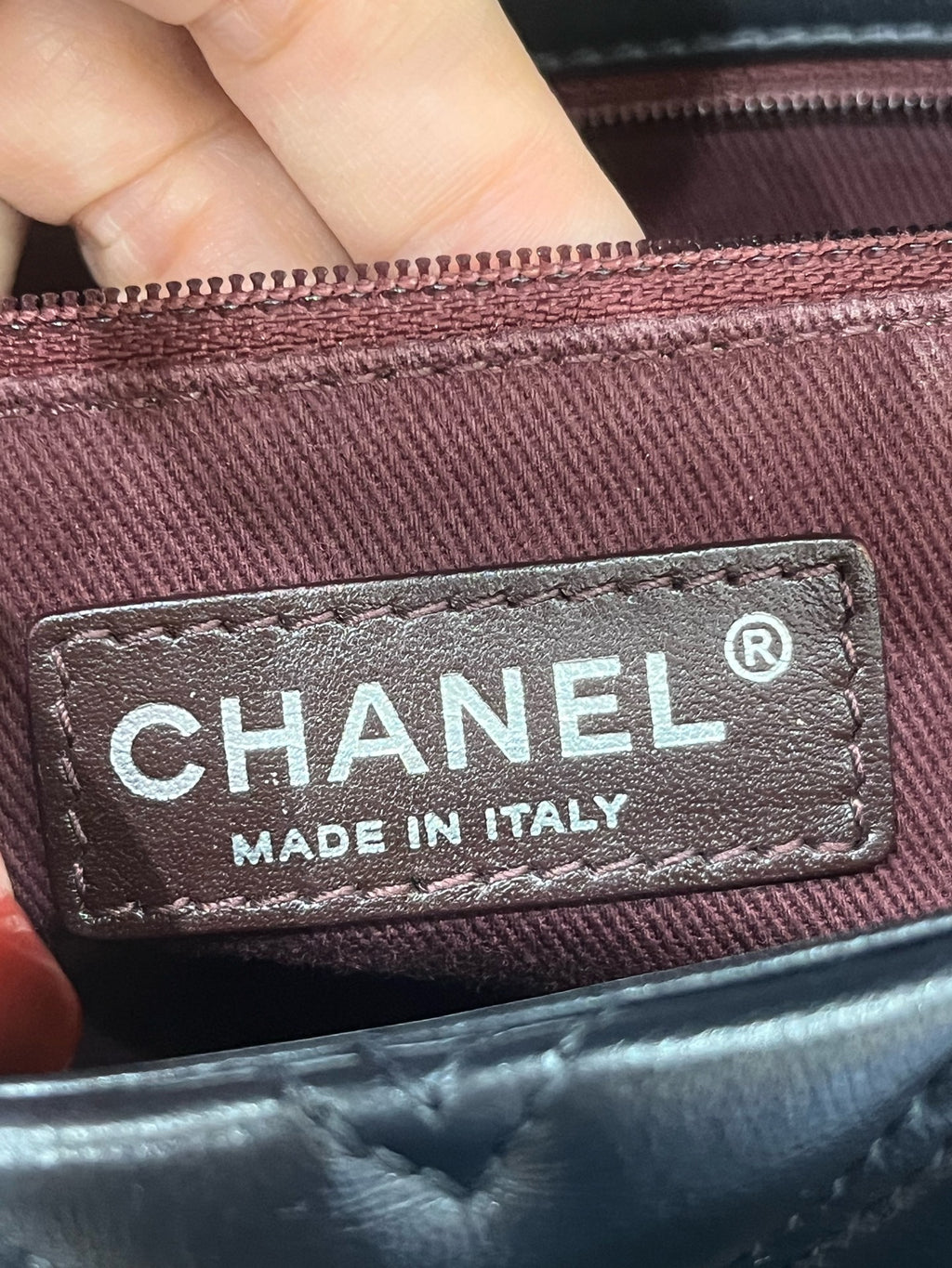Chanel Classic 11.12 Handbag Blue Crossbody 15.5 × 25.5 × 6.5 A01112Y25539N0901