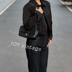 Chanel Classic 11.12 Handbag Blue Crossbody 15.5 × 25.5 × 6.5 A01112Y25539N0901