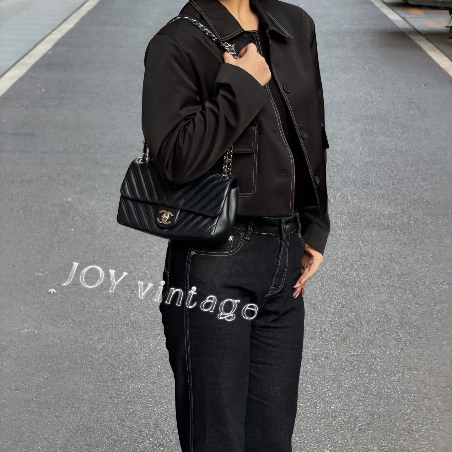 Chanel Classic 11.12 Handbag Blue Crossbody 15.5 × 25.5 × 6.5 A01112Y25539N0901
