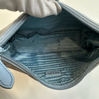 Prada Prada Re-Edition 2000 Re-Nylon Recycled Nylon Hobo Underarm Bag Cordura Blue 1NE515_RDH0_F0591