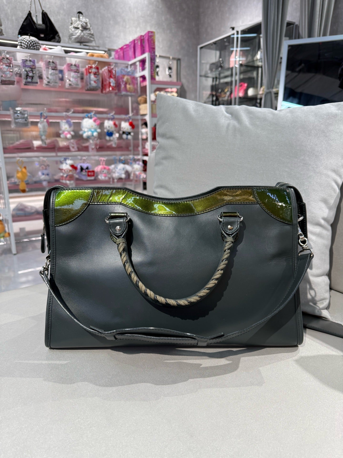 Balenciaga Green Shoulder Bag