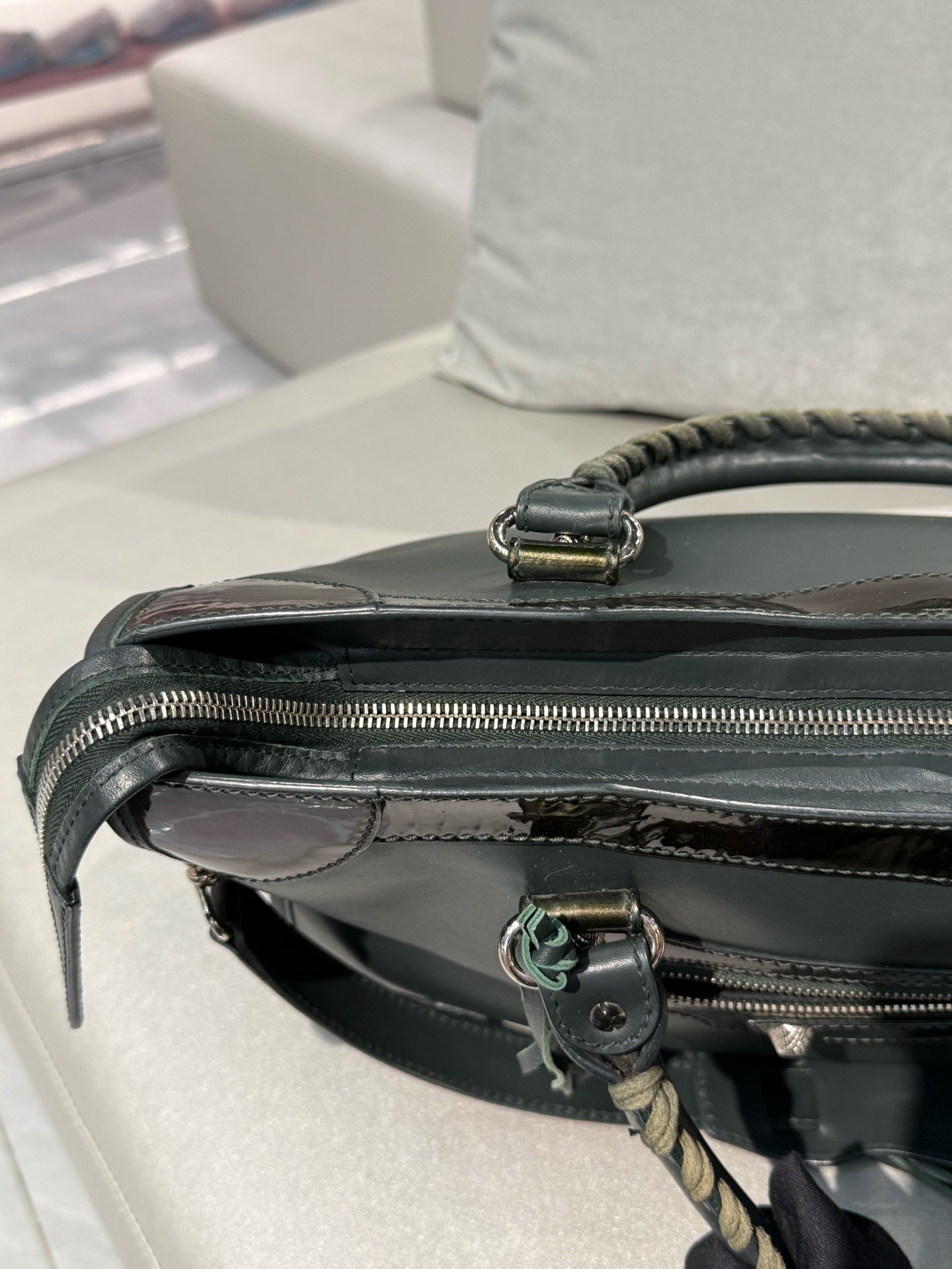 Balenciaga Green Shoulder Bag