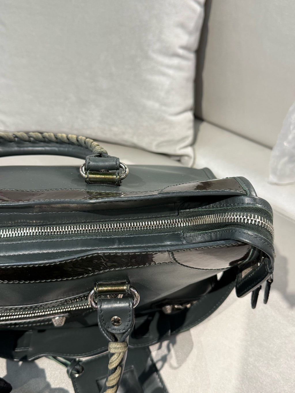 Balenciaga Green Shoulder Bag