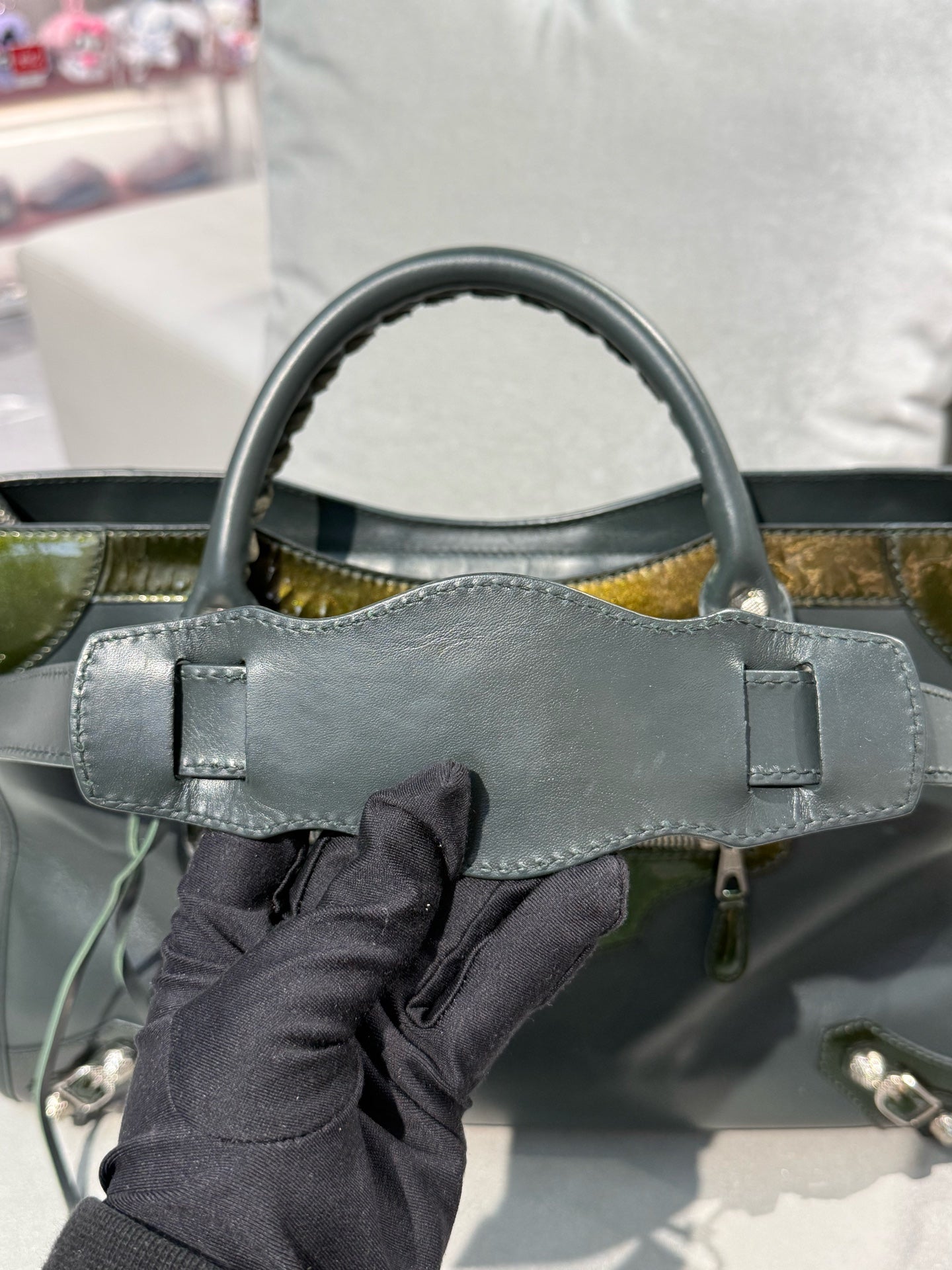Balenciaga Green Shoulder Bag