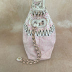 Celine Canvas Pink Bucket & Drawstring Bag