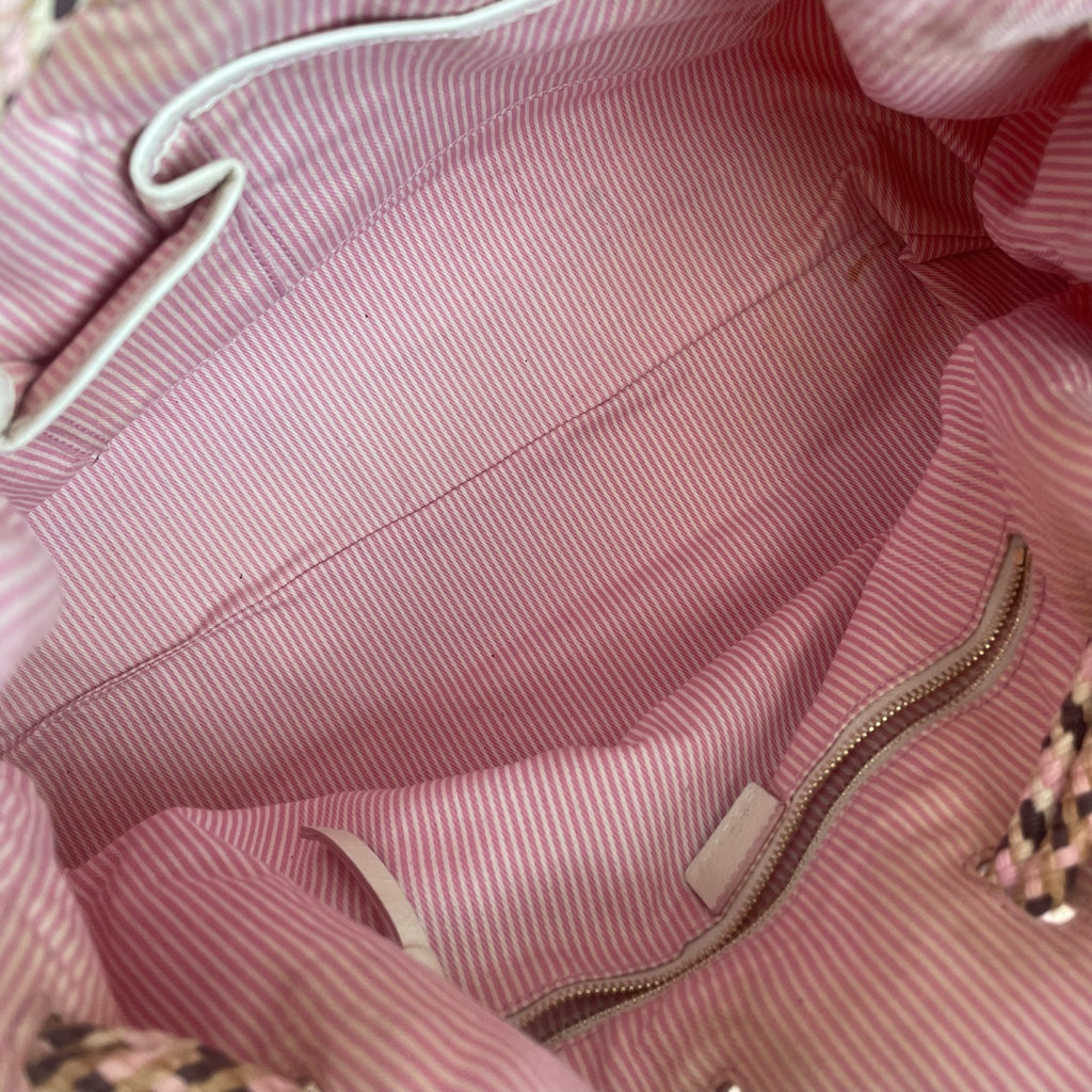 Celine Canvas Pink Bucket & Drawstring Bag