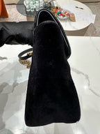 Gucci Velvet Black Shoulder Bag 443497K4D2T1000
