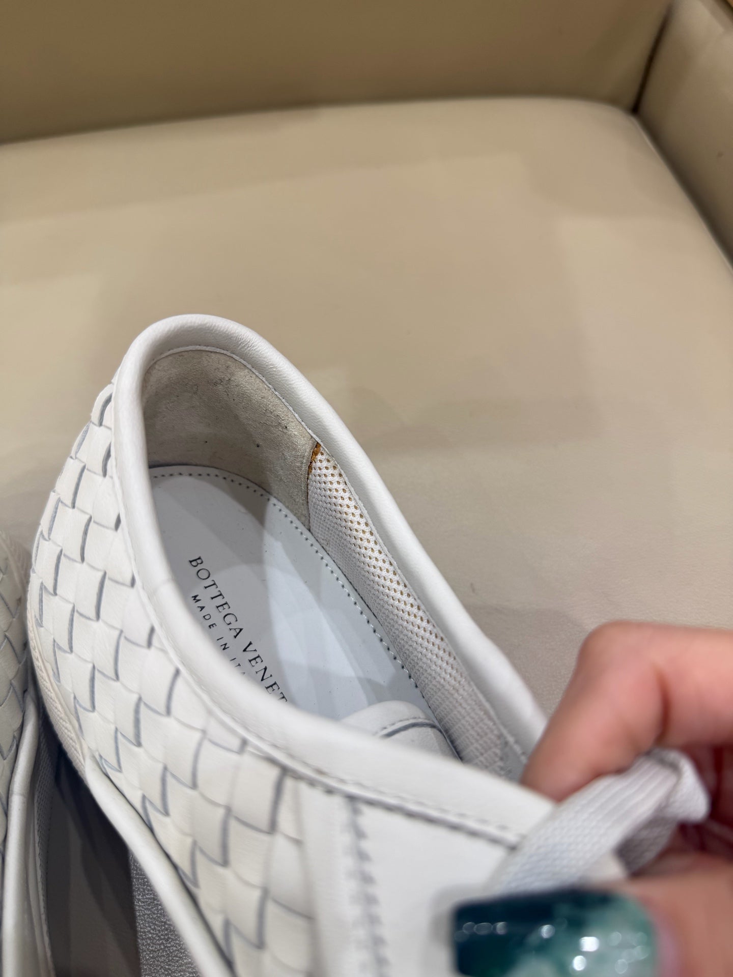 Bottega Veneta White Skate shoes