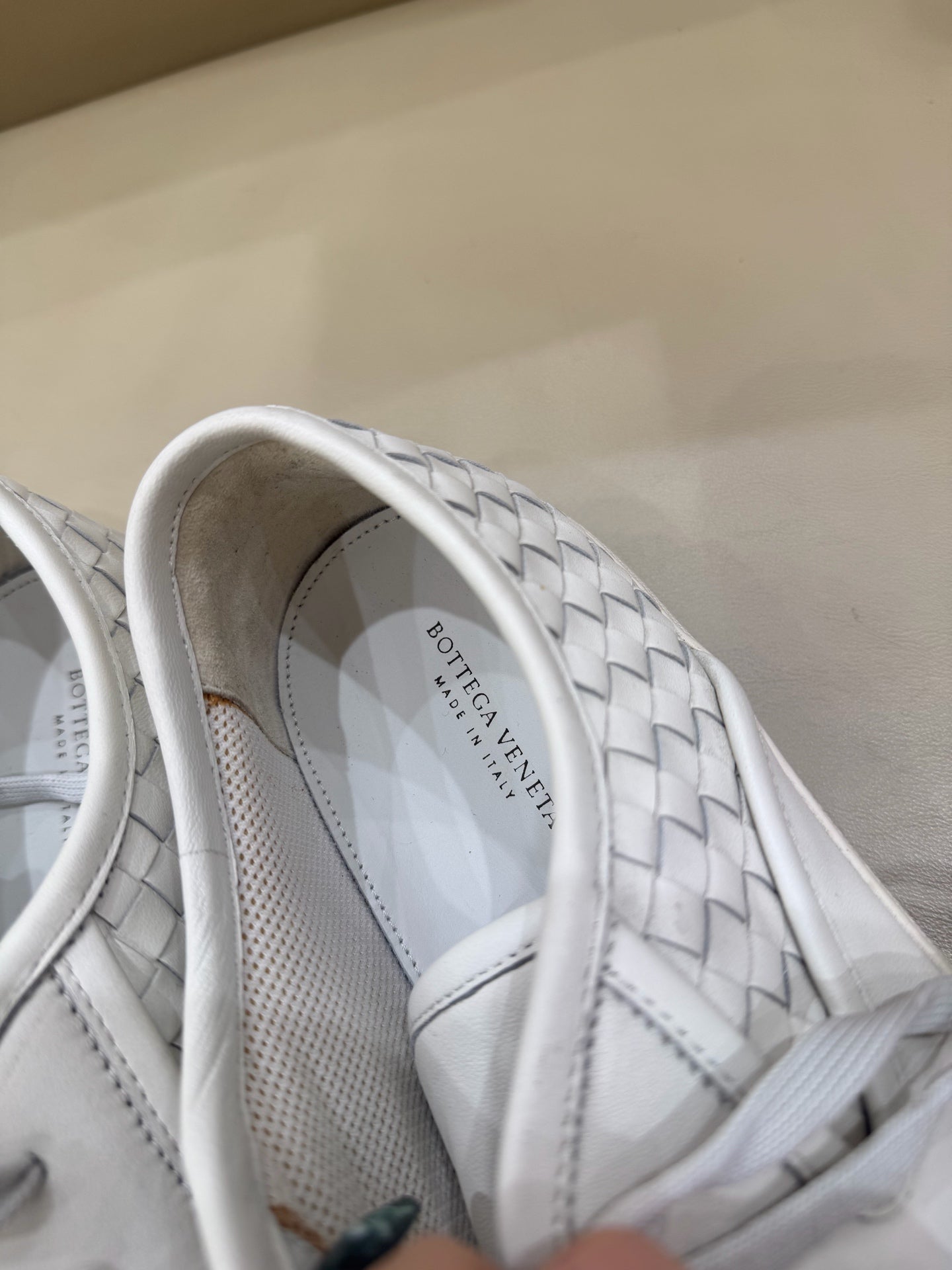 Bottega Veneta White Skate shoes